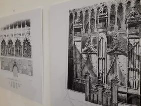 Dessin de la cathédrale d'Amiens
